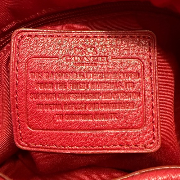 Coach Red Hobo Bag - Picture 7 of 7